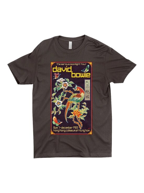 David Bowie Tops - David Bowie EUC Serious Moonlight Tour 1983 Short Sleeve Crewneck Cotton Tee - M